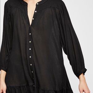 Free People Beach button-up mini-dress/tunic